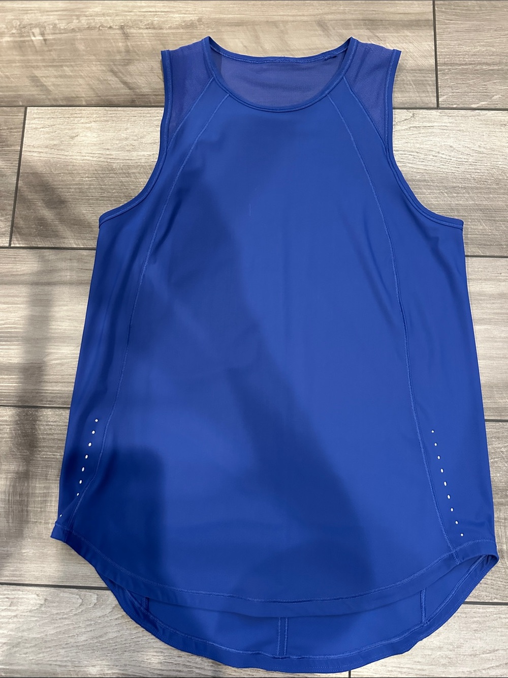 lululemon athletica Blazer blue sleeveless Sculpt workout tank